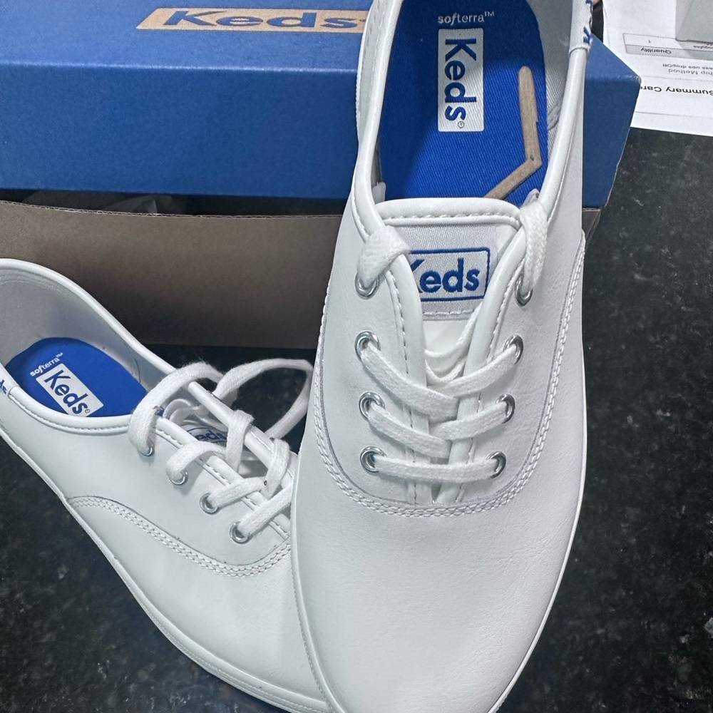 Leather Keds Ordered for mom didn't fit never wore